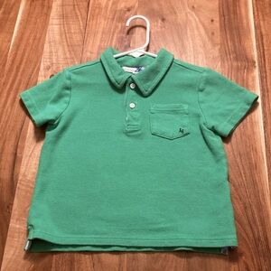 Janie And Jack plaid pique polo